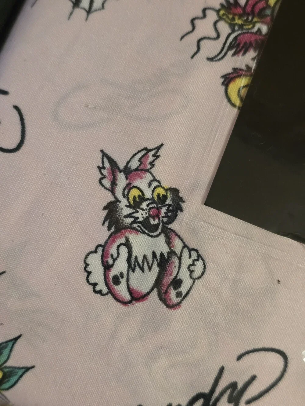 Ed Hardy 6 Piece Twin Jack Rabbit Skull Heart Sheet Set. NWT.